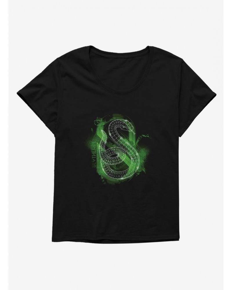 Harry Potter Slytherin Spray Girls T-Shirt Plus Size $8.09 T-Shirts