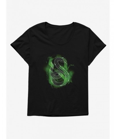 Harry Potter Slytherin Spray Girls T-Shirt Plus Size $8.09 T-Shirts