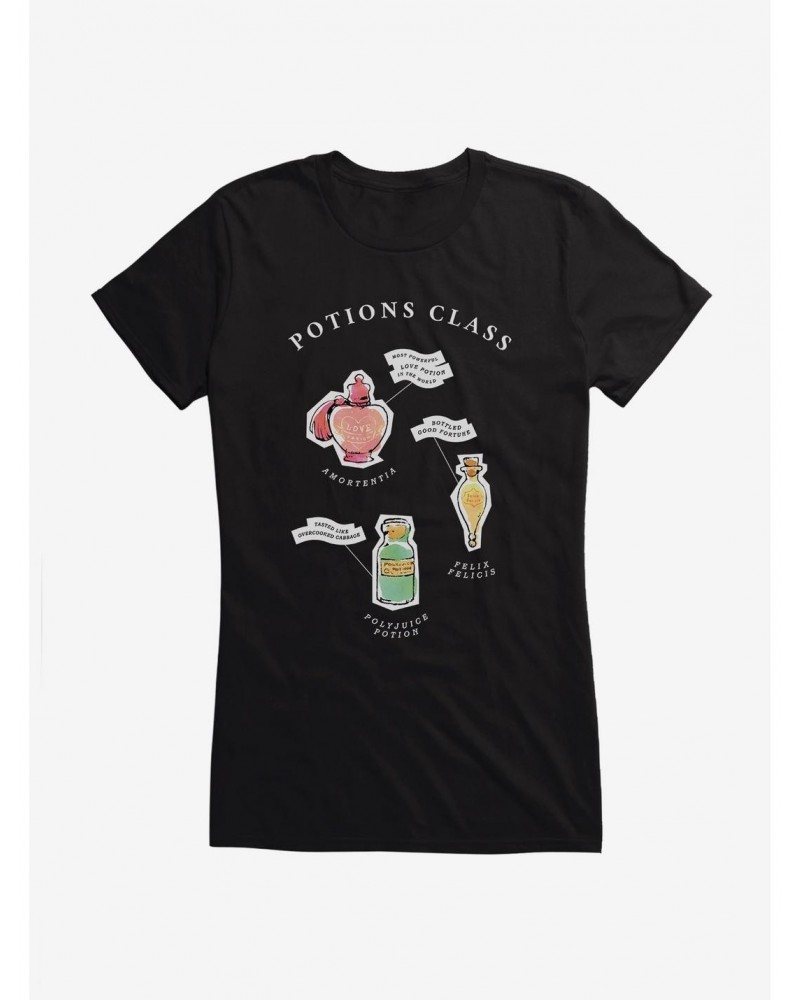 Harry Potter Watercolor Potions Class Girls T-Shirt $7.17 T-Shirts