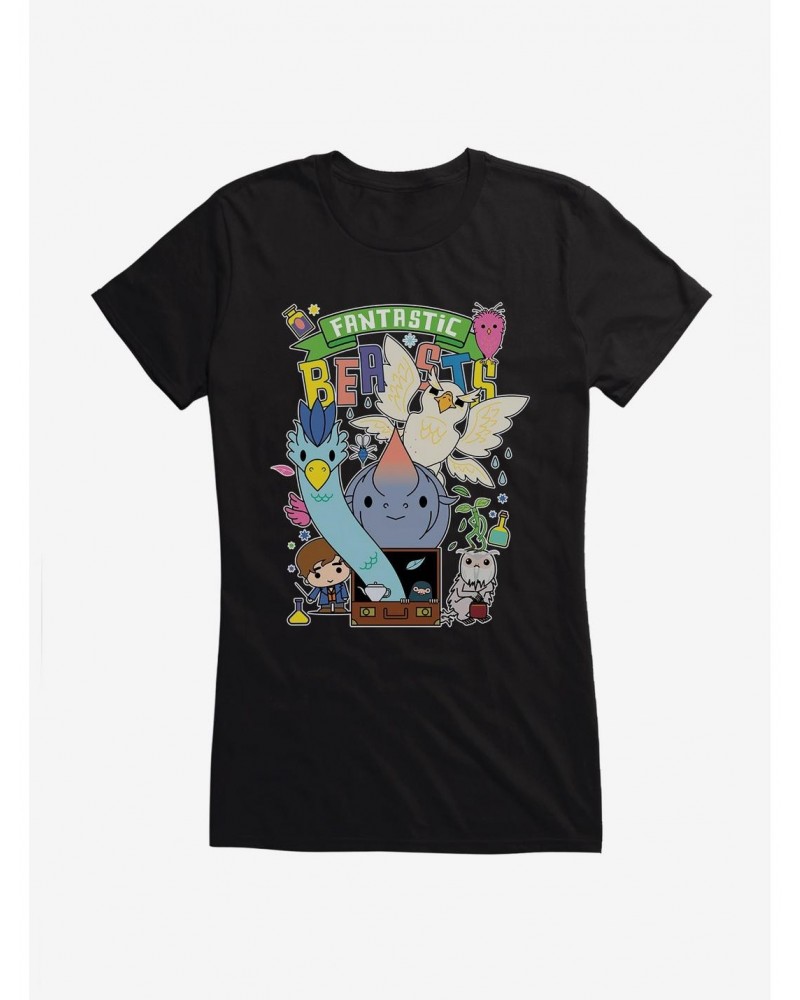 Fantastic Beasts Animal Friends Girls T-Shirt $8.37 T-Shirts