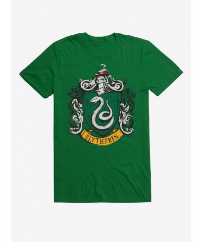 Harry Potter Slytherin Serpents Badge T-Shirt $5.93 T-Shirts