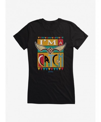 Harry Potter I'm A Catch Girls T-Shirt $7.17 T-Shirts