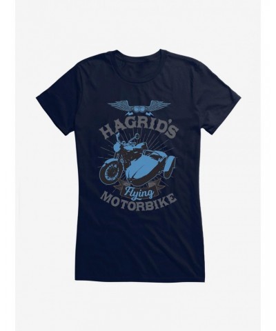 Harry Potter Hagrid's Flying Motorbike Icon Girls T-Shirt $9.56 T-Shirts