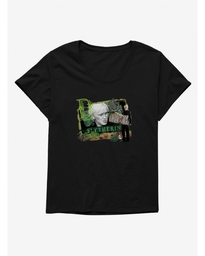 Harry Potter Draco Malfoy Of Slytherin Girls T-Shirt Plus Size $11.56 T-Shirts