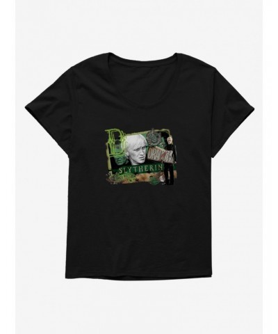 Harry Potter Draco Malfoy Of Slytherin Girls T-Shirt Plus Size $11.56 T-Shirts