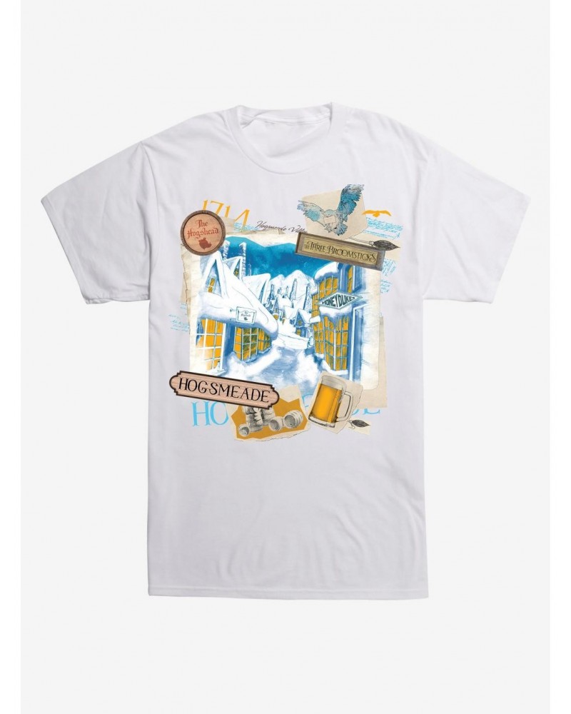 Harry Potter Hogsmeade Collage T-Shirt $7.84 T-Shirts