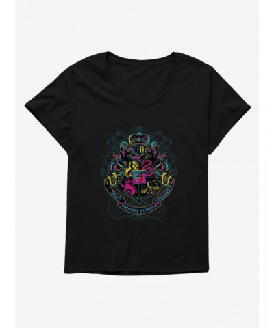 Harry Potter Psychadelic Hogwarts Girls T-Shirt Plus Size $11.56 T-Shirts