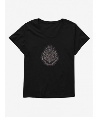 Harry Potter Hogwarts Patch Girls T-Shirt Plus Size $9.94 T-Shirts