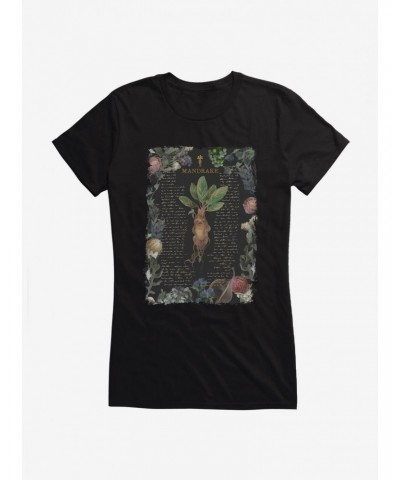 Harry Potter Mandrake Fantasy Style Girls T-Shirt $6.97 T-Shirts