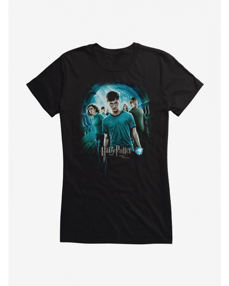 Harry Potter Order of Phoenix Movie Poster Girls T-Shirt $6.18 T-Shirts