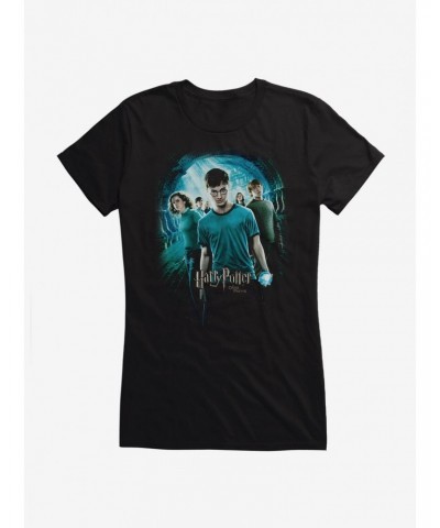 Harry Potter Order of Phoenix Movie Poster Girls T-Shirt $6.18 T-Shirts