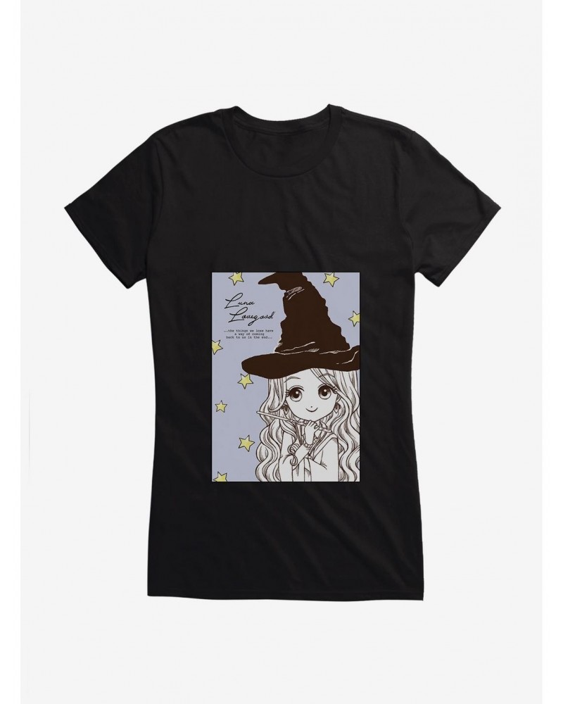 Harry Potter Stylized Luna Sketch Girls T-Shirt $9.76 T-Shirts