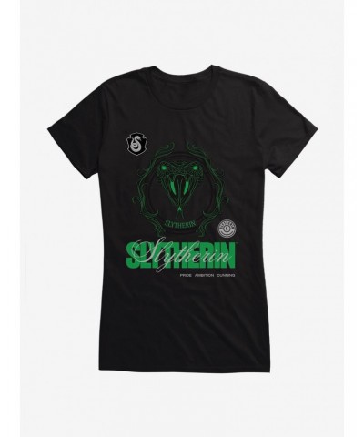 Harry Potter Slytherin Seal Motto Girls T-Shirt $7.57 T-Shirts