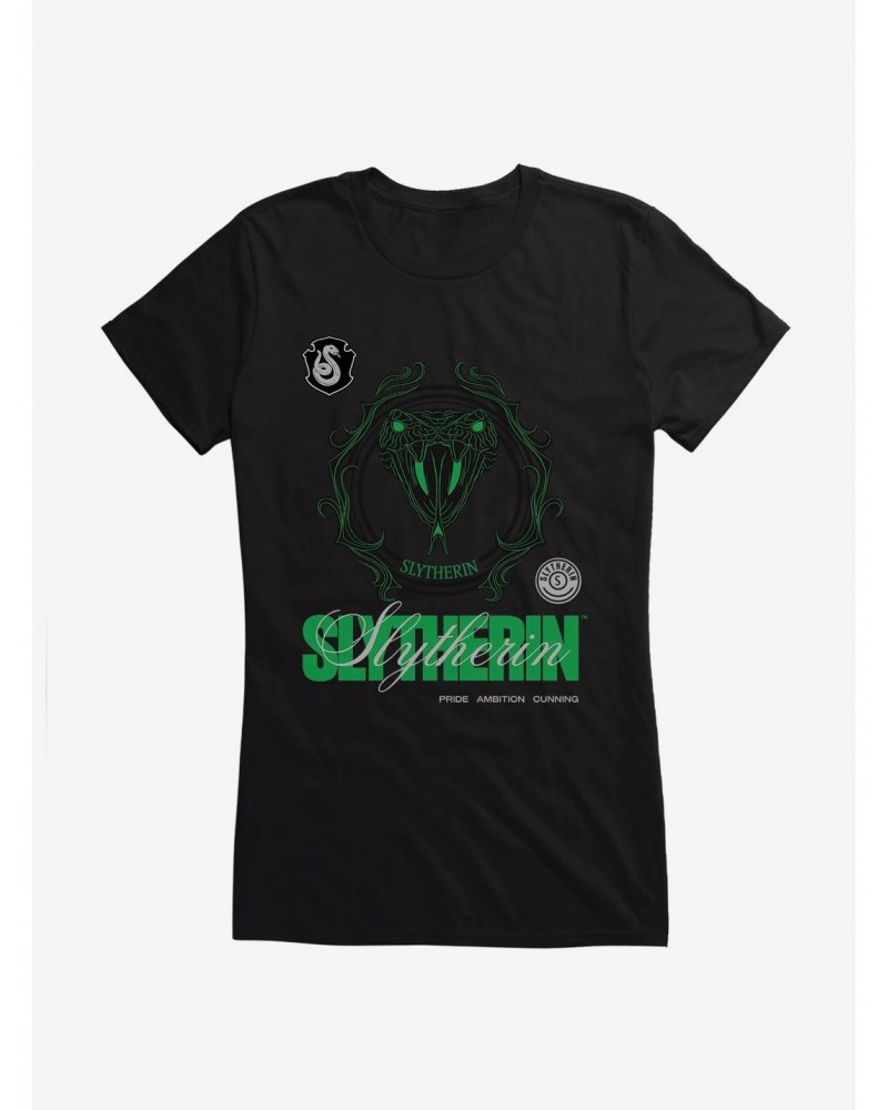 Harry Potter Slytherin Seal Motto Girls T-Shirt $7.57 T-Shirts