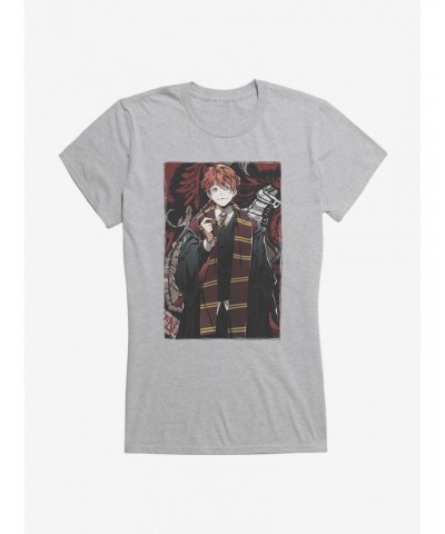 Harry Potter Ron Frame Anime Style Girls T-Shirt $6.18 T-Shirts