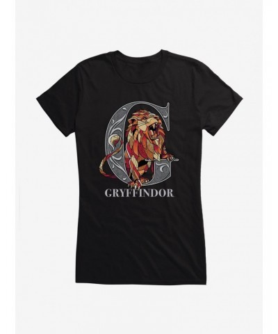 Harry Potter Gryffindor Classic Geometric Letter Girls T-Shirt $7.77 T-Shirts