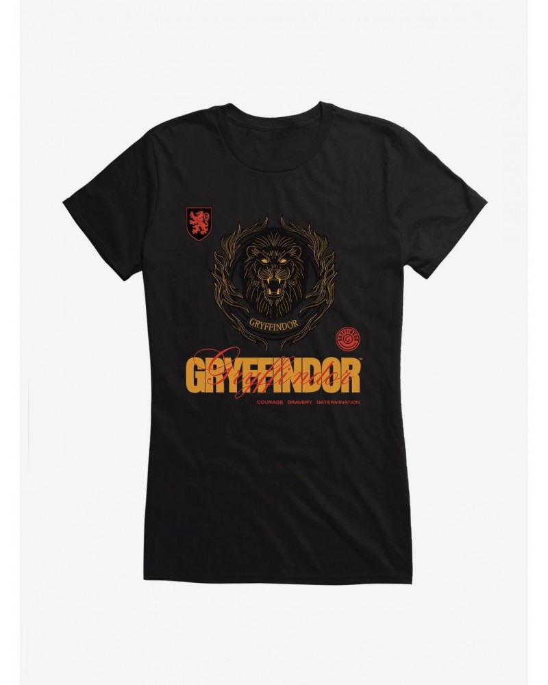 Harry Potter Gryffindor Seal Motto Girls T-Shirt $7.57 T-Shirts