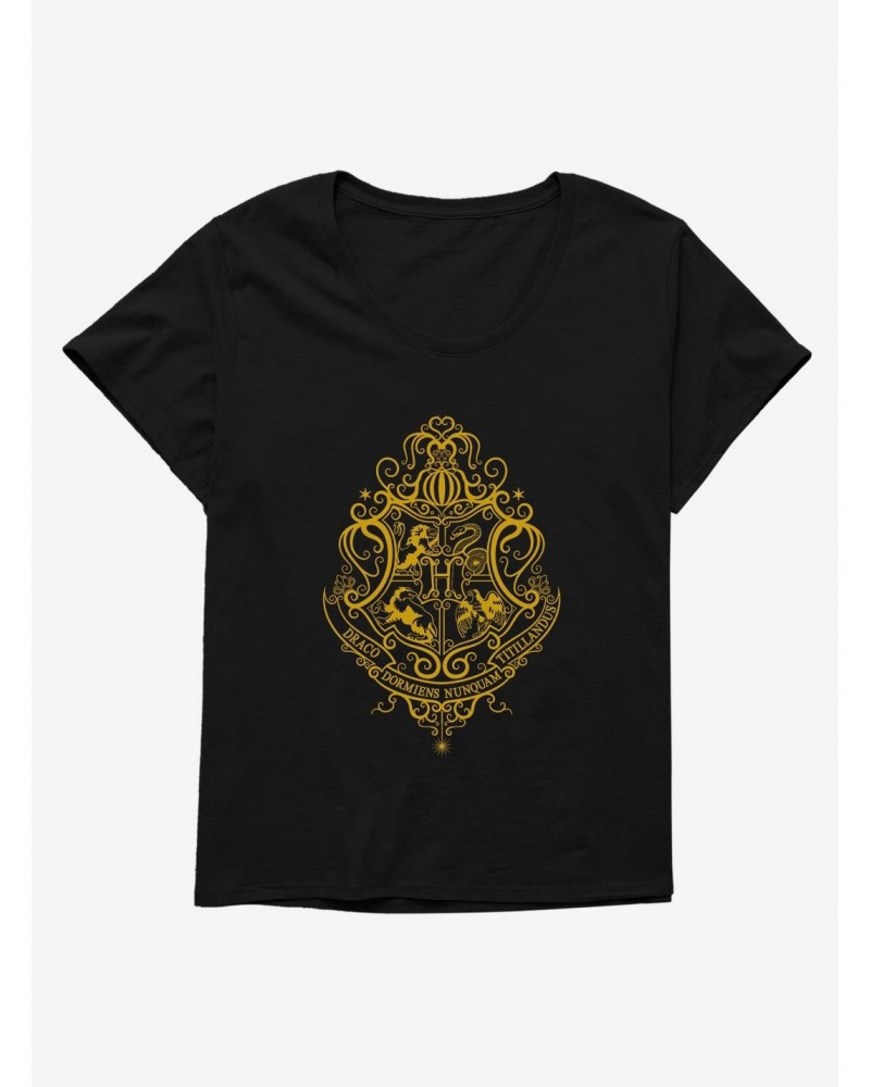 Harry Potter Hogwarts Crest Abstract Girls T-Shirt Plus Size $8.09 T-Shirts