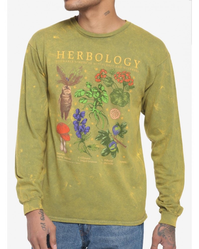 Harry Potter Herbology Earthy Wash Long-Sleeve T-Shirt $12.45 T-Shirts