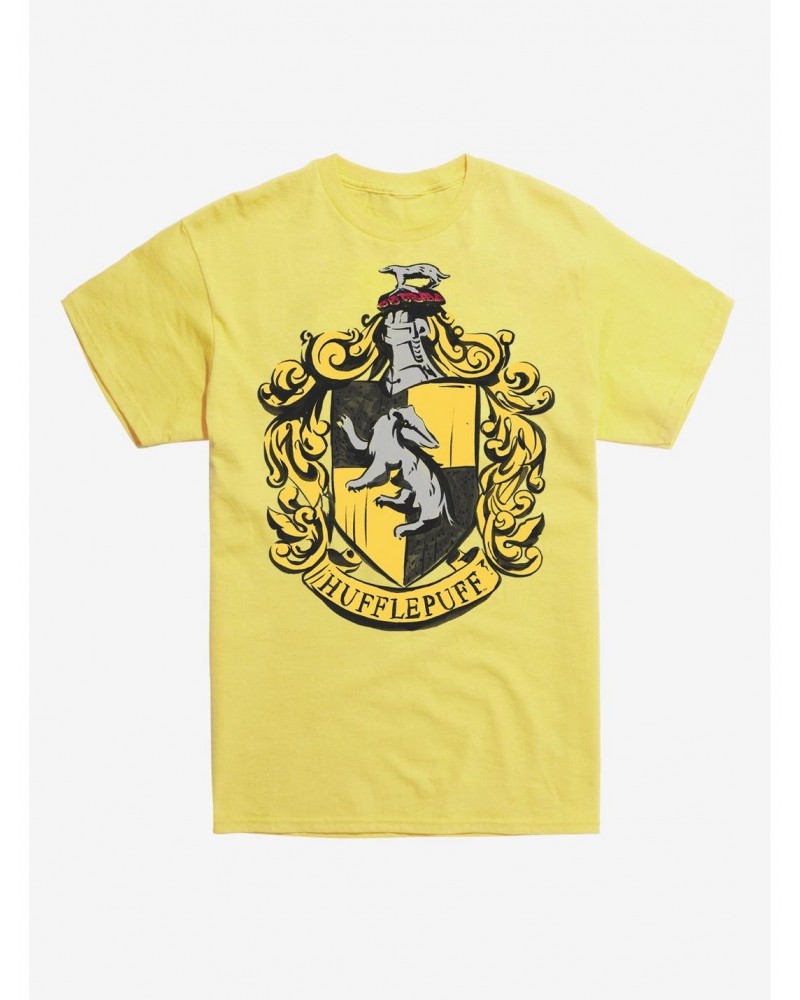 Harry Potter Hufflepuff Shield T-Shirt $8.80 T-Shirts