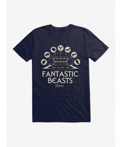 Fantastic Beasts Luggage Creature Icons T-Shirt $8.41 T-Shirts