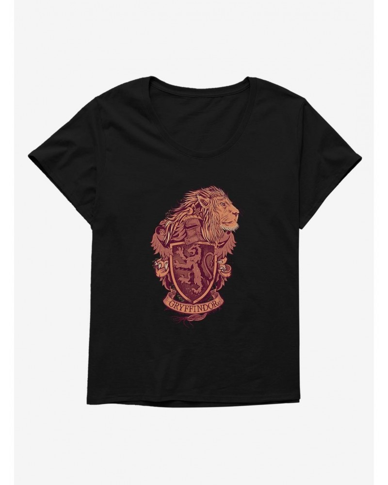 Harry Potter Gryffindor Shield Girls T-Shirt Plus Size $11.33 T-Shirts