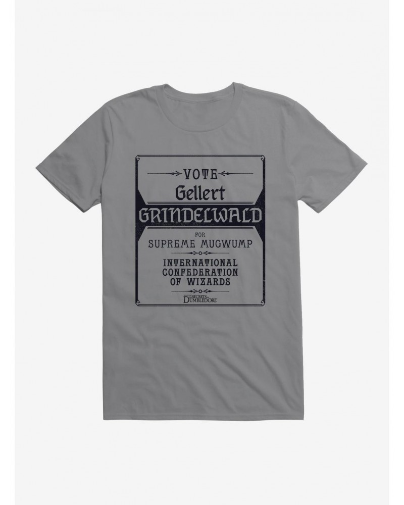 Fantastic Beasts: The Secrets Of Dumbledore Vote Gellert Grindelwald T-Shirt $8.41 T-Shirts