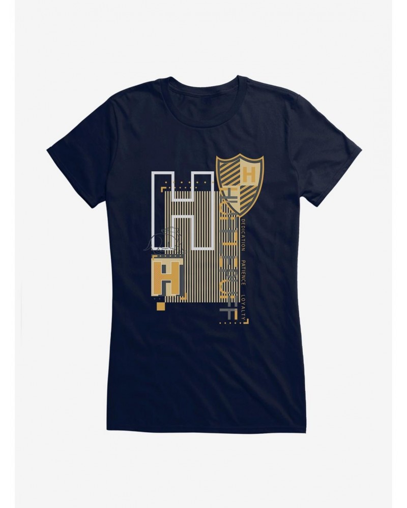 Harry Potter Hufflepuff Icons Girls T-Shirt $6.57 T-Shirts